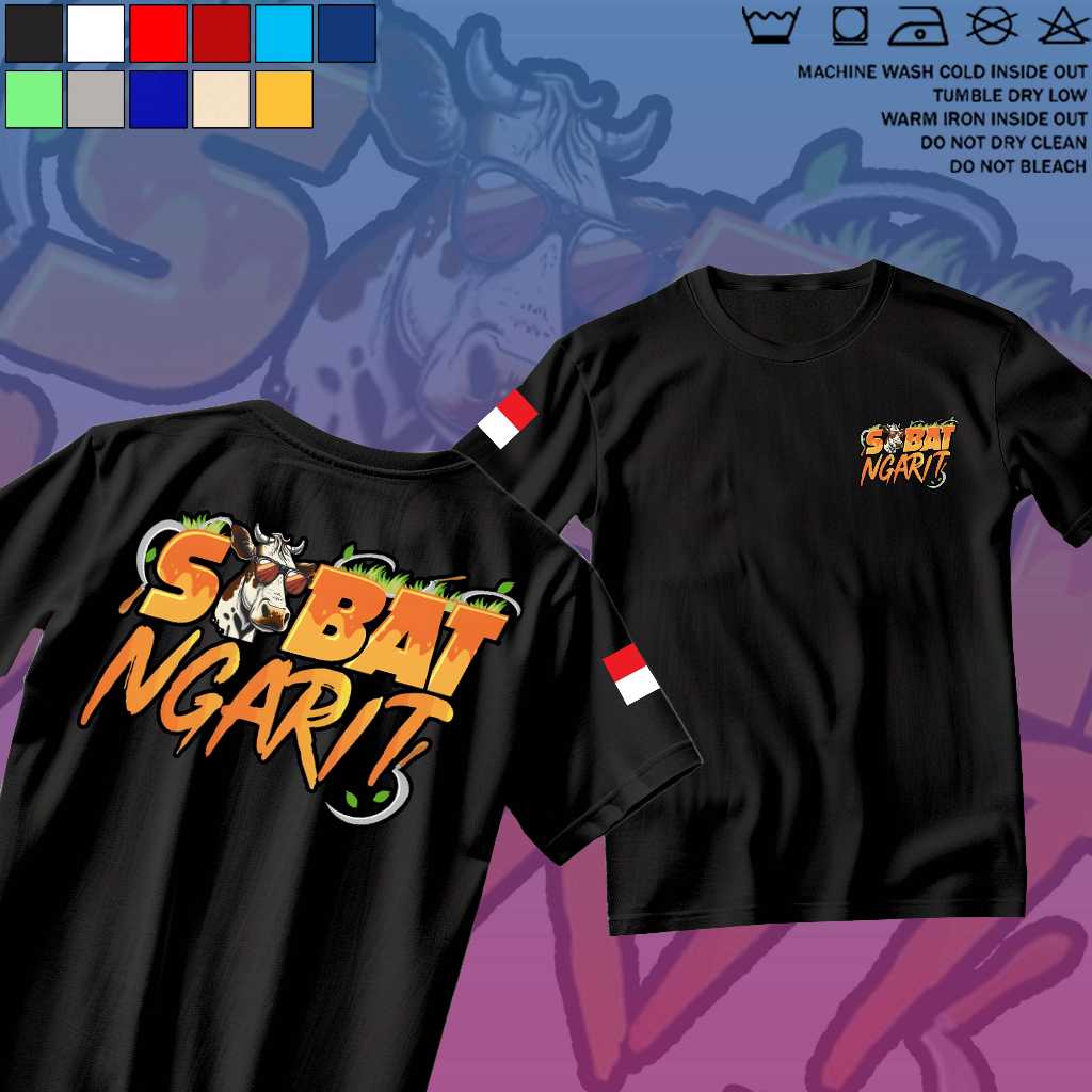Baju Kaos Distro Sobat Ngarit Tukang Ngarit - Baju Tukang Ngarit sapi kambing Indonesia - Baju distr