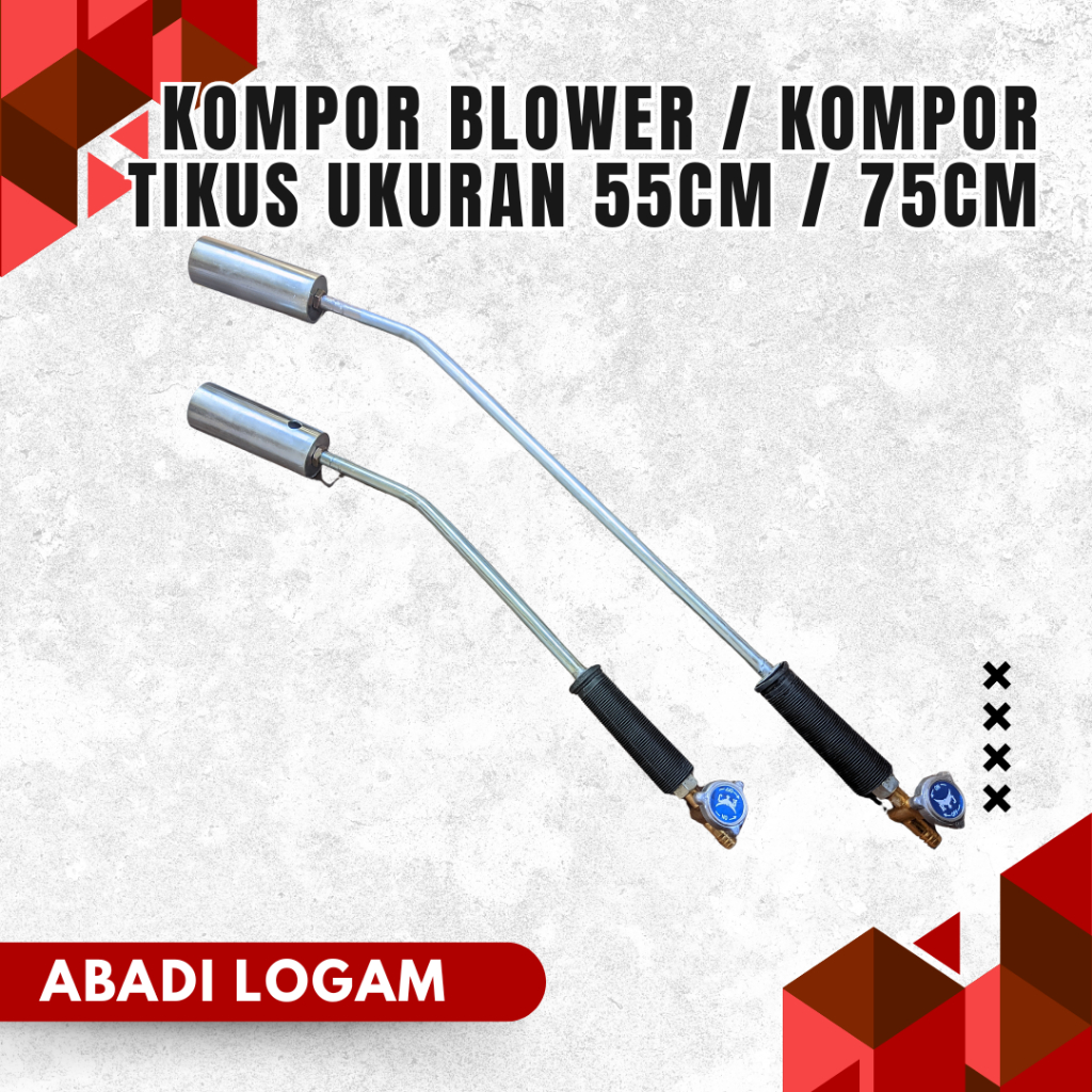 Kompor Blower Gas LPG Alat Bakar Rumput Kompor Tikus Bakar Kulit Sapi 55 cm dan 75 cm Gas Torch Burn