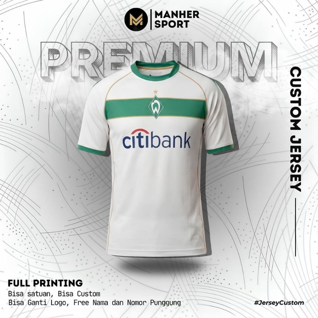 Jersey Werder Bremen 2008 Full Printing Custom