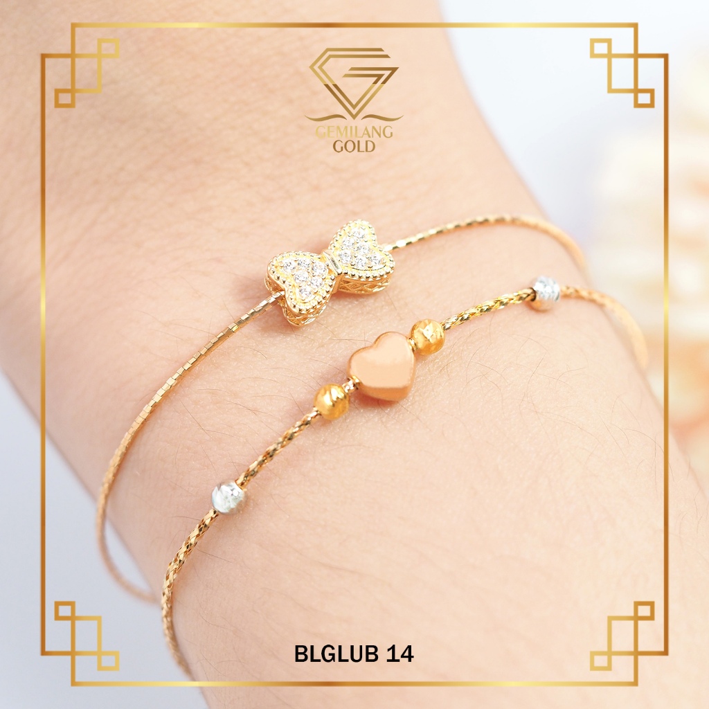 GELANG EMAS NEW FANCY CHOKER GOLD EMAS KADAR 8K (375) KODE BLGLUB 14