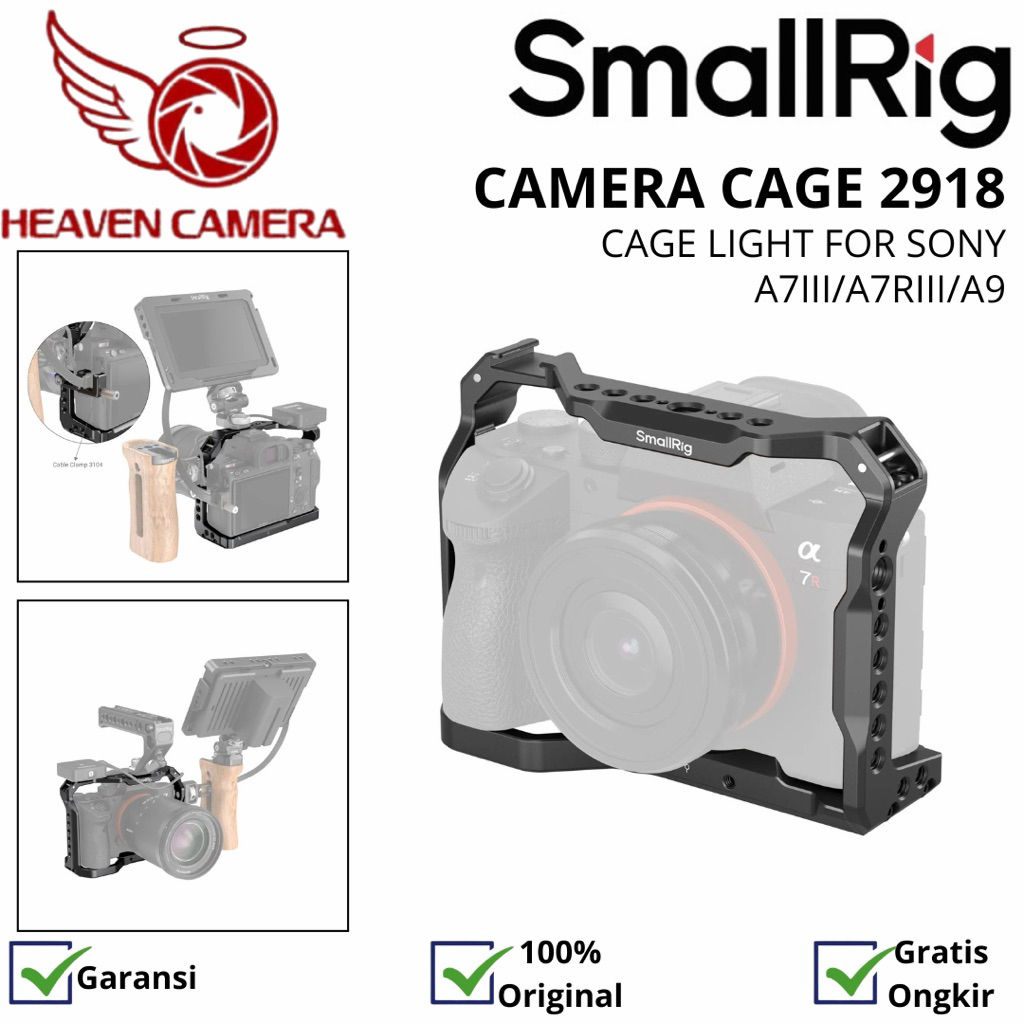 Smallrig Light Cage For Sony A7 Iii A7R Iii A9 (2918)