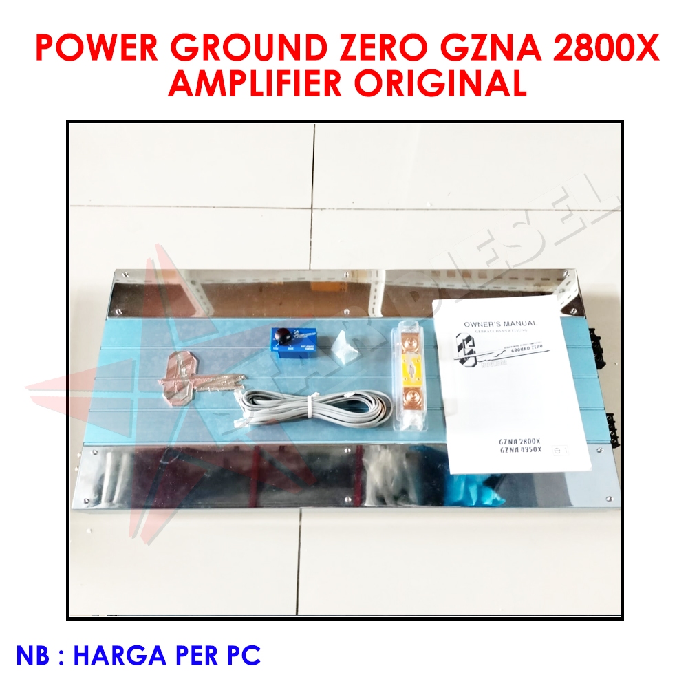 POWER GROUND ZERO GZNA 2800X AMPLIFIER ORIGINAL POWER AMPLIFIER POWER SUPPLY