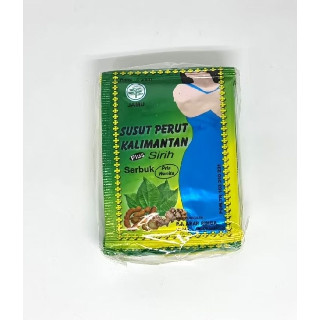 10 Bungkus Jamu Susut Perut Kalimantan Serbuk Original