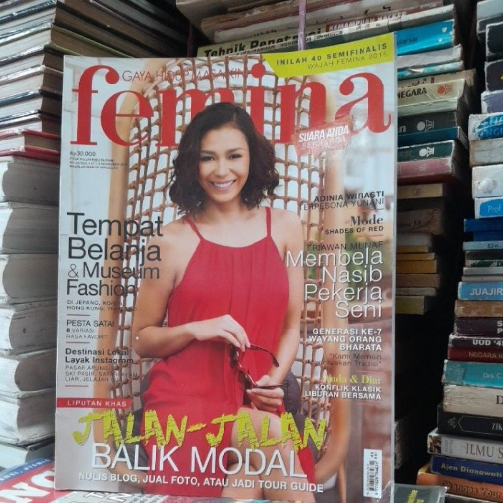 MAJALAH FEMINA 2015 BUKU BEKAS