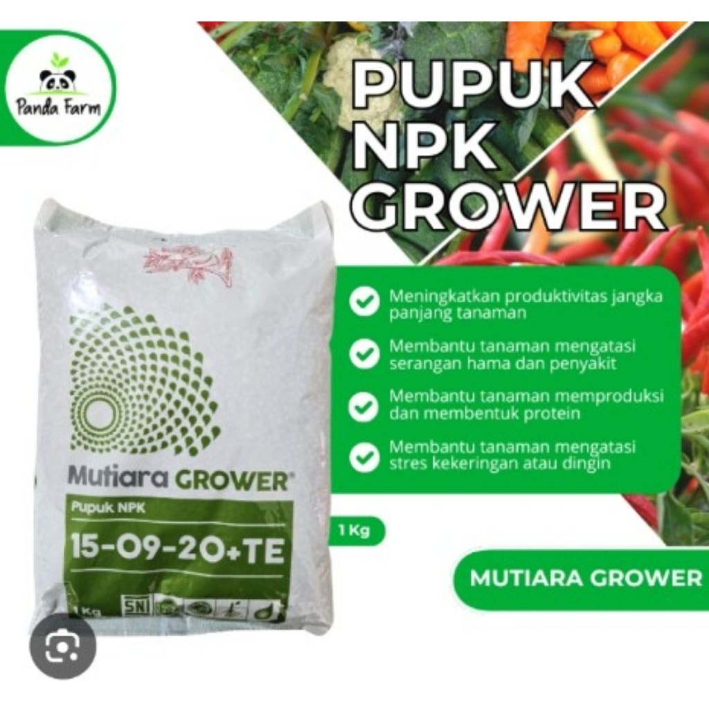 PUPUK NPK MUTIARA GROWER 15-09-20+TE