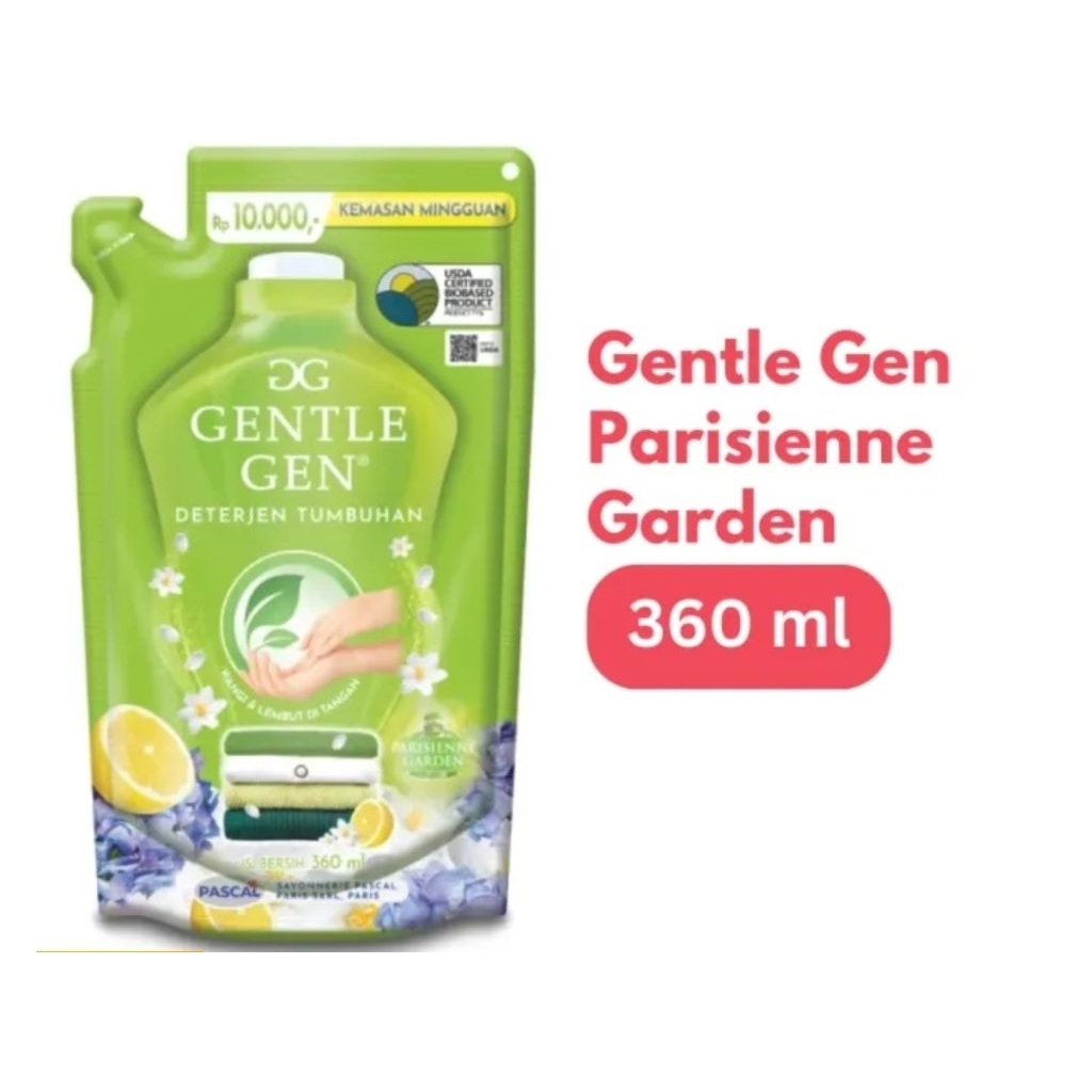 Gentle Gen Pouch Hijau Parisienne Green 360 mL
