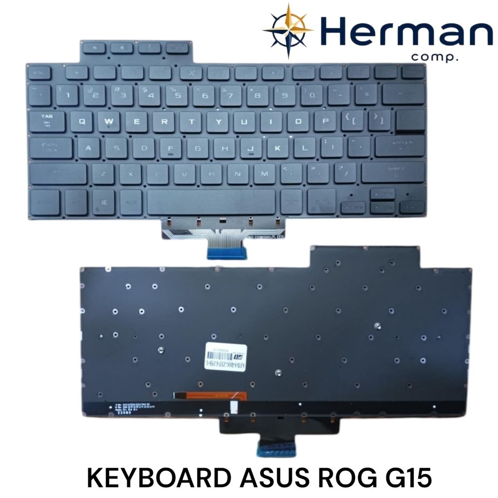 Keyboard Asus ROG Zephyrus G15 GA503 GA503Q GA503QC GA503QE GA503QR GA503QS Backlight Black