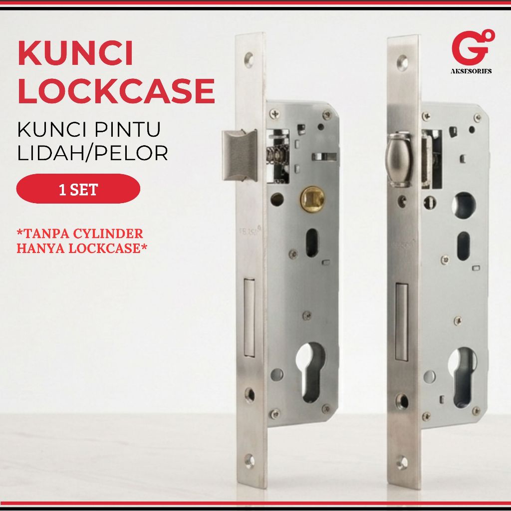 Body Lockcase 8530 Kunci Pintu Aluminium Lidah/Pelor Weldom