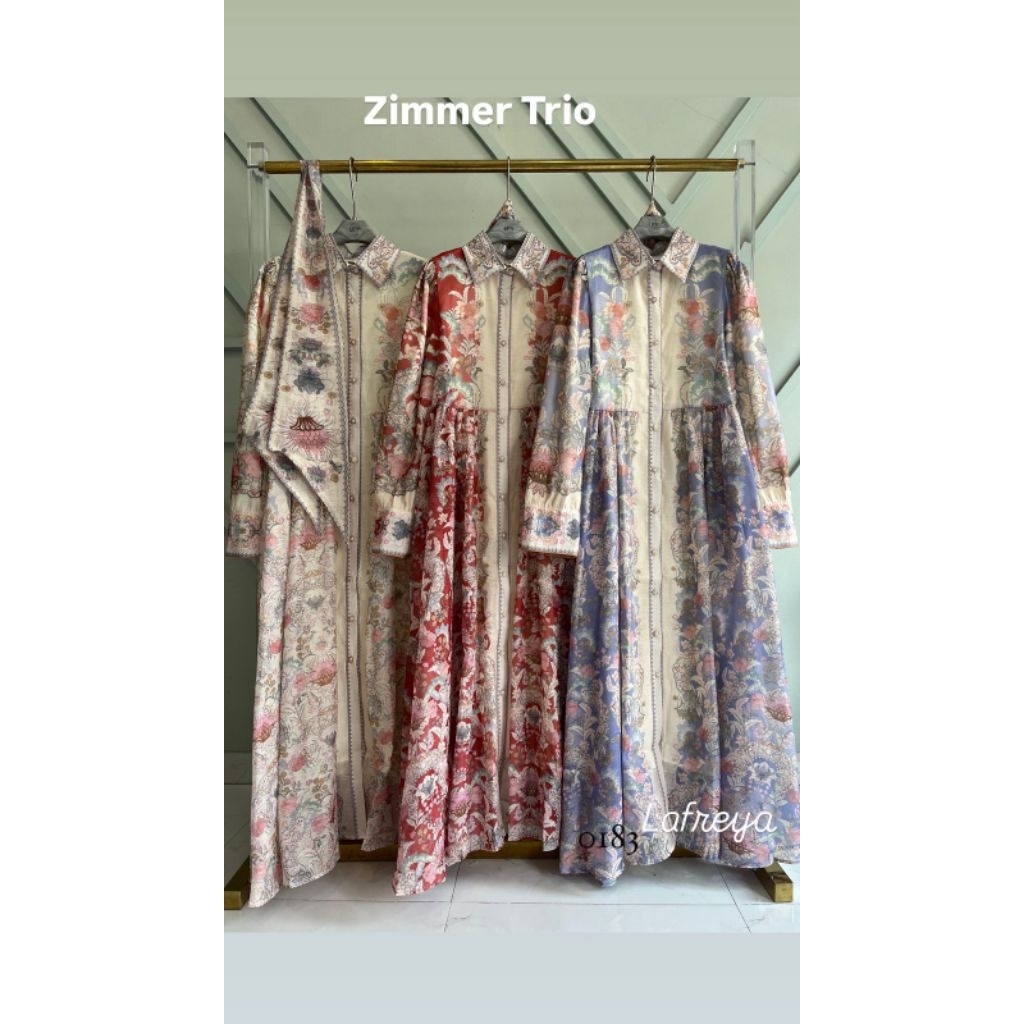 Dress gamis zimmer premium