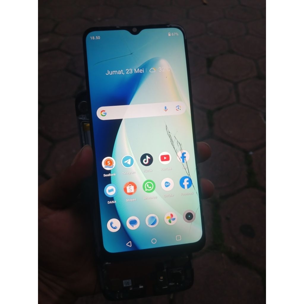 lcd realme c31 ori copotan