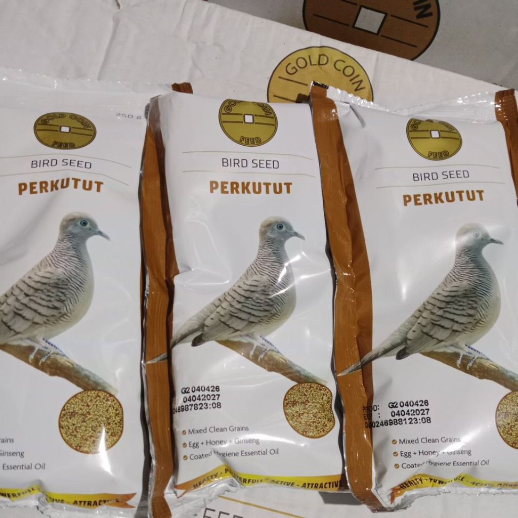 Bird Seed Perkutut Gold Coin 250 gram - Pakan Perkutut Gold Coin