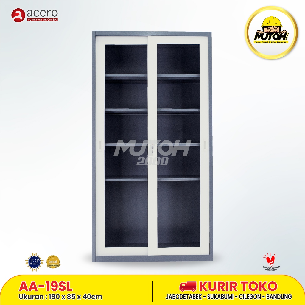 ACERO AA-19SL | LEMARI ARSIP BESI 2 PINTU ACERO AA-19SL