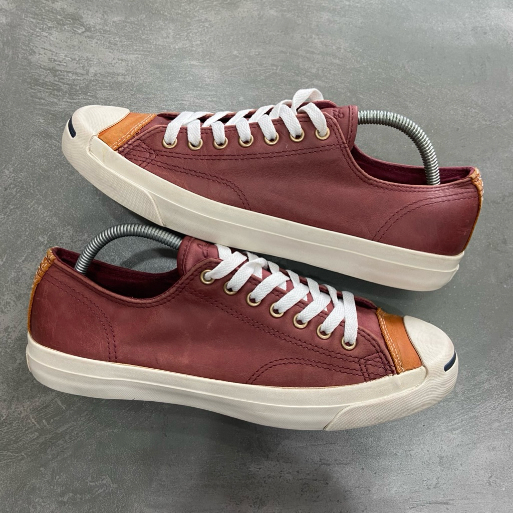 [Size 43] Limited Converse Jack Purcell LTT Leather Maroon Brown Limited Edition 2015 (150295C) Seco