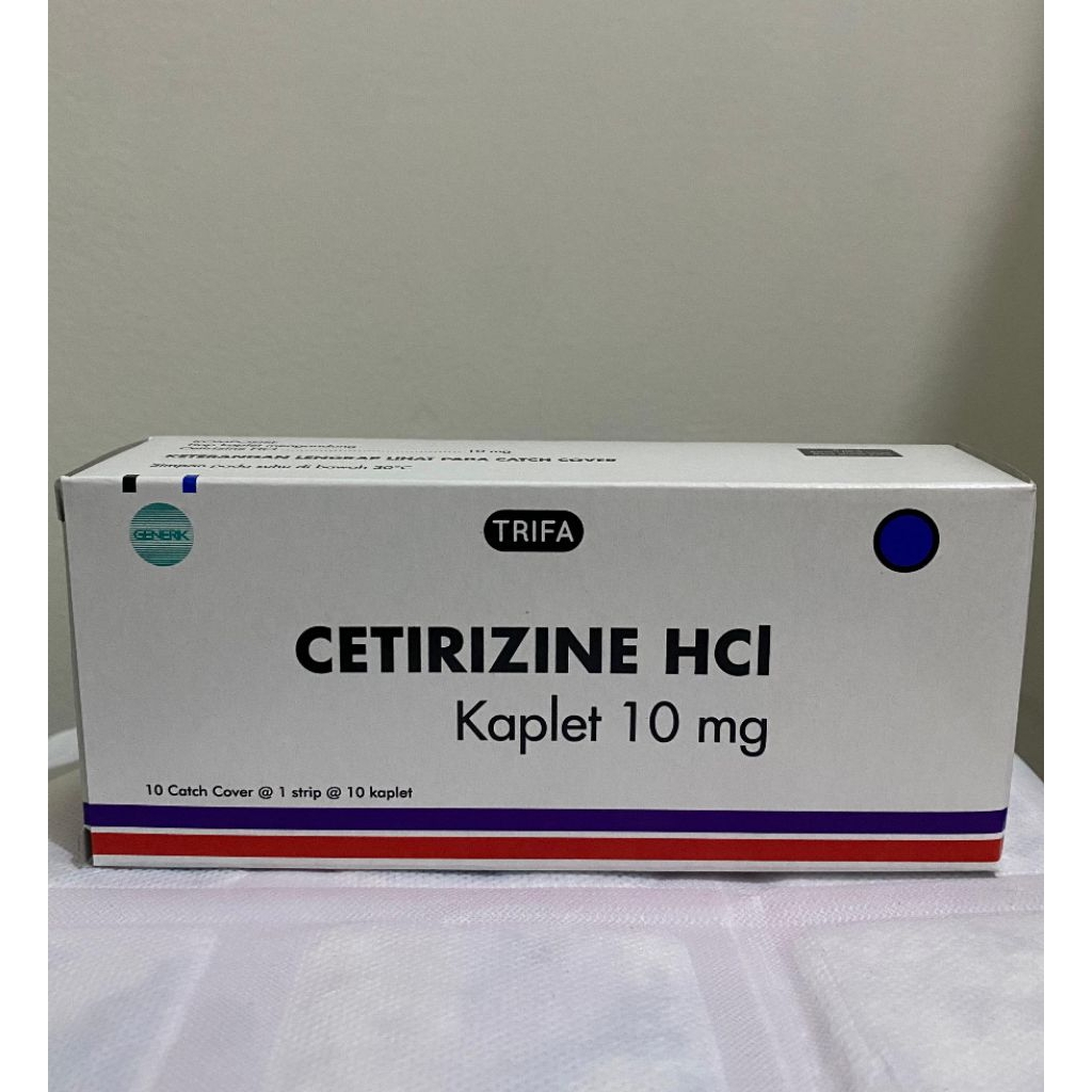 Cetirizine 10mg trifa box 100 tablet