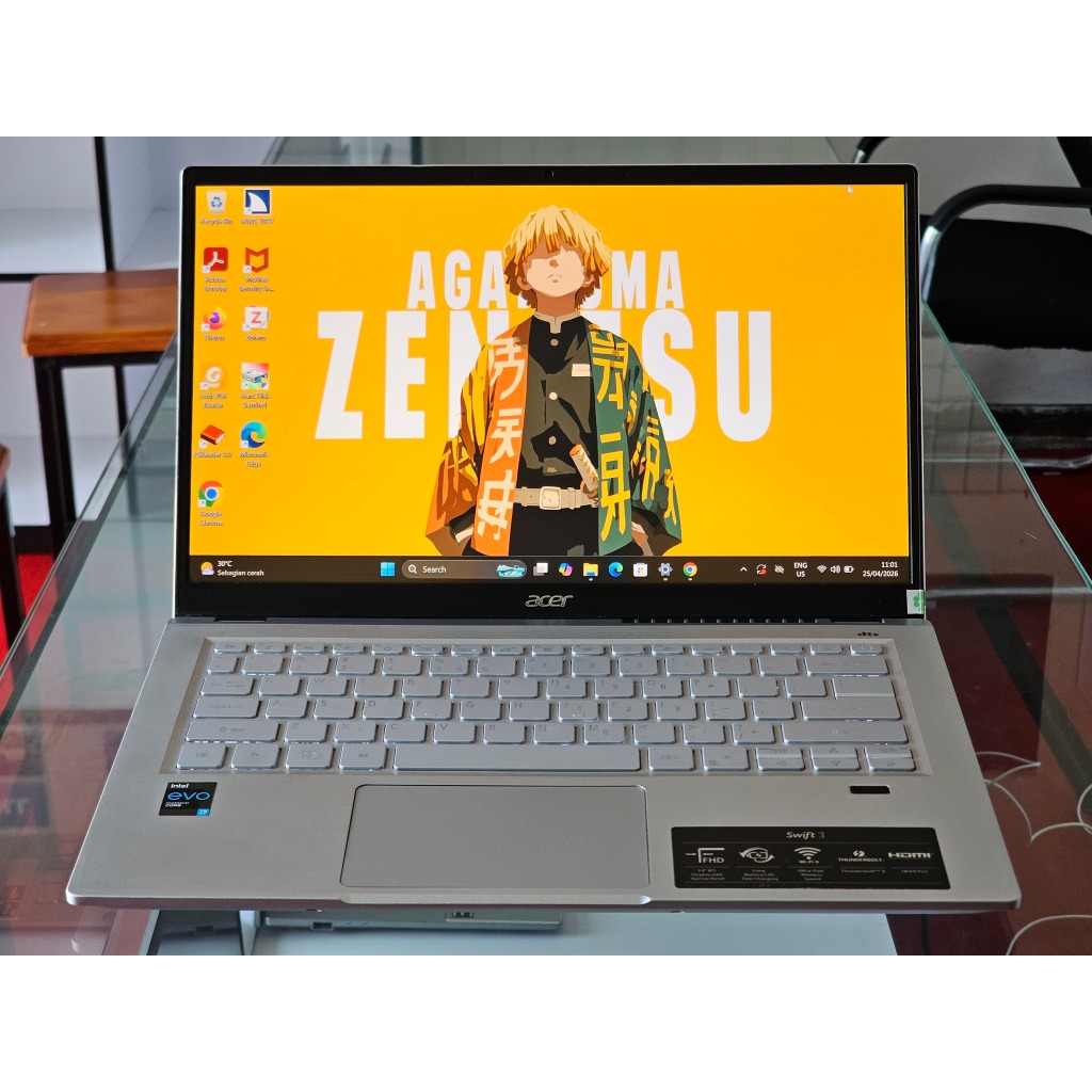 ACER SWIFT 3 SF314-511 intel Evo Core i7 Gen 11 SSD 512 GB Kencang Ultra Slim Ultra Ringan Premium L