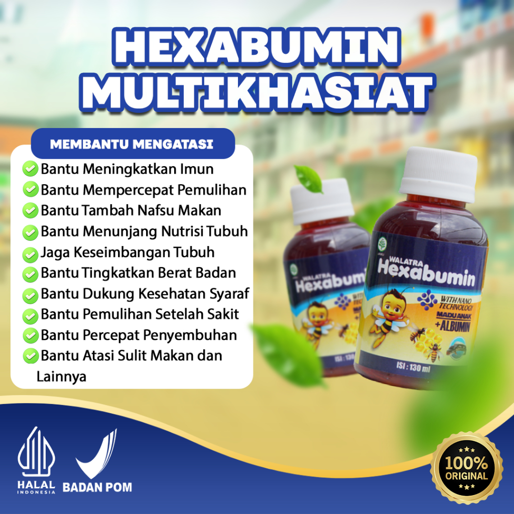Walatra Hexabumin Madu Anak Multikhasiat 100% Original