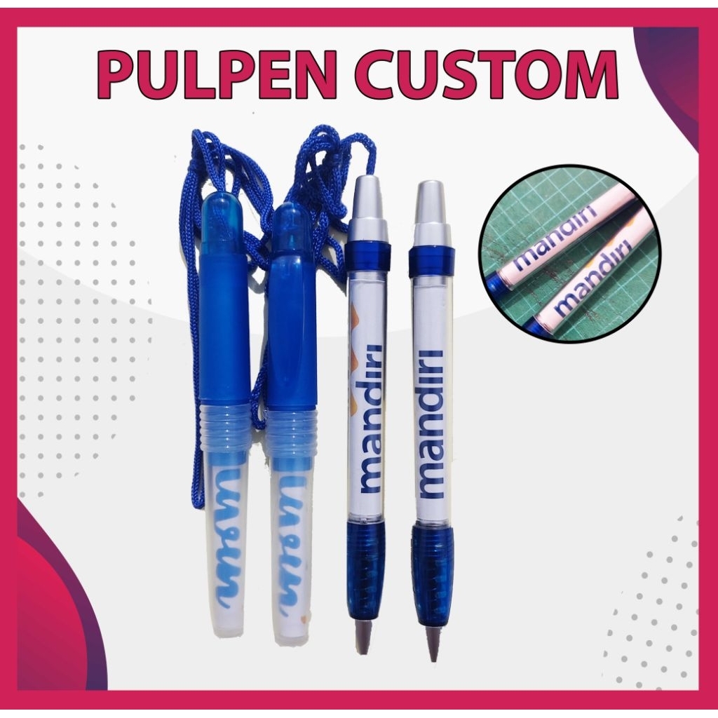 Pulpen Custom - Pulpen cetak logo - Souvenir Pulpen - Custom Pulpen