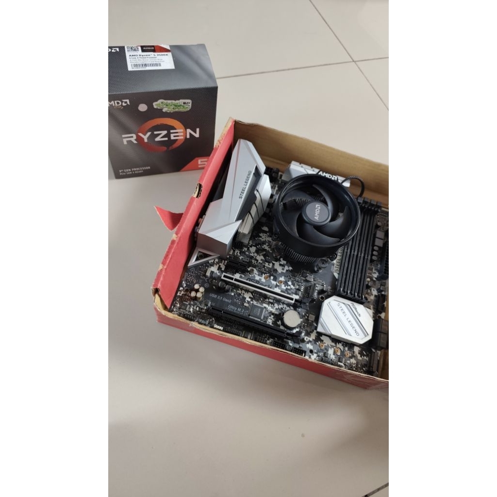 Ryzen 5 3500X dengan Mobo Asrock B450M Steel Legend