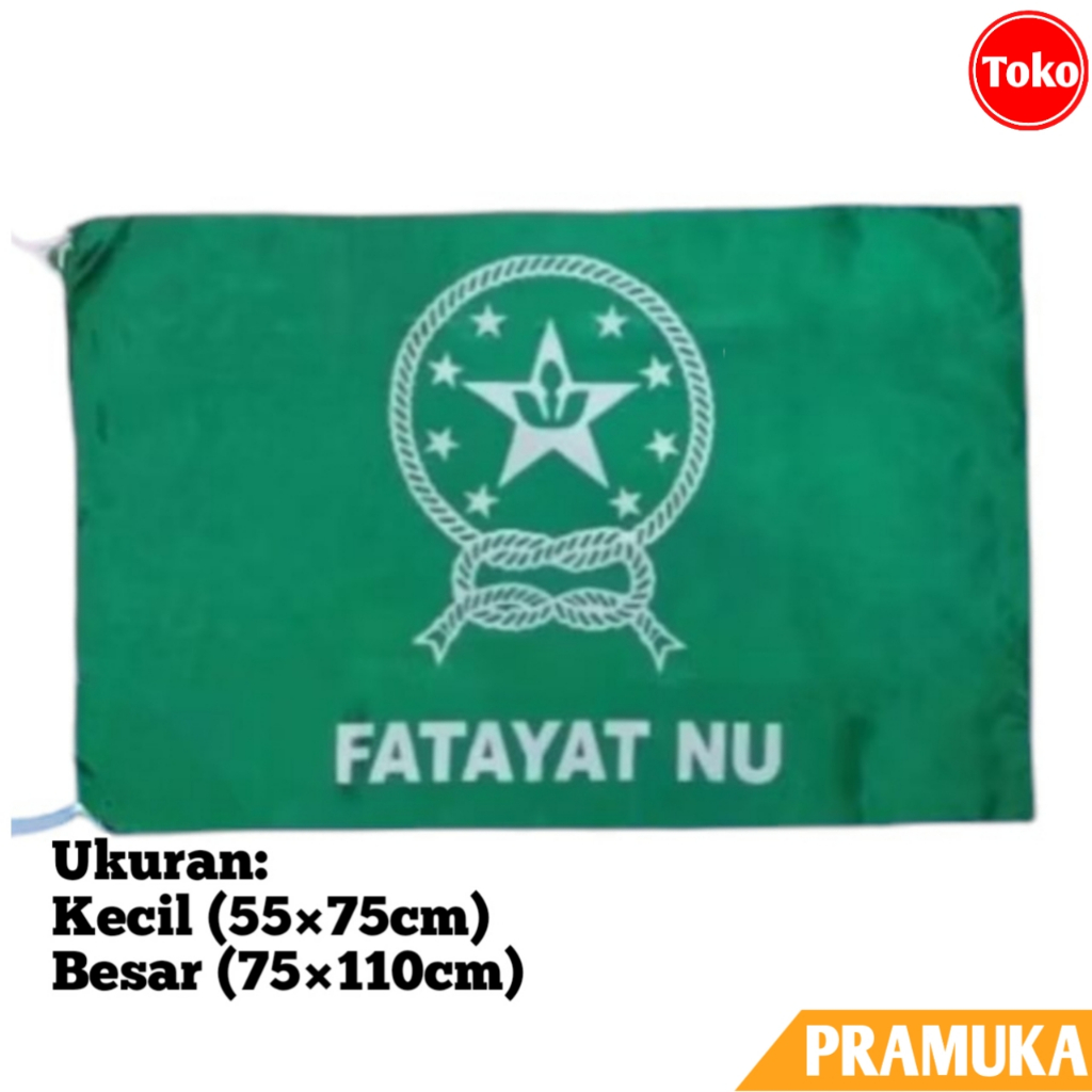 Bendera FATAYAT NU Sablon / Bendera NAHDLATUL ULAMA Sablon / Bendera FATAYAT NU Kecil Besar