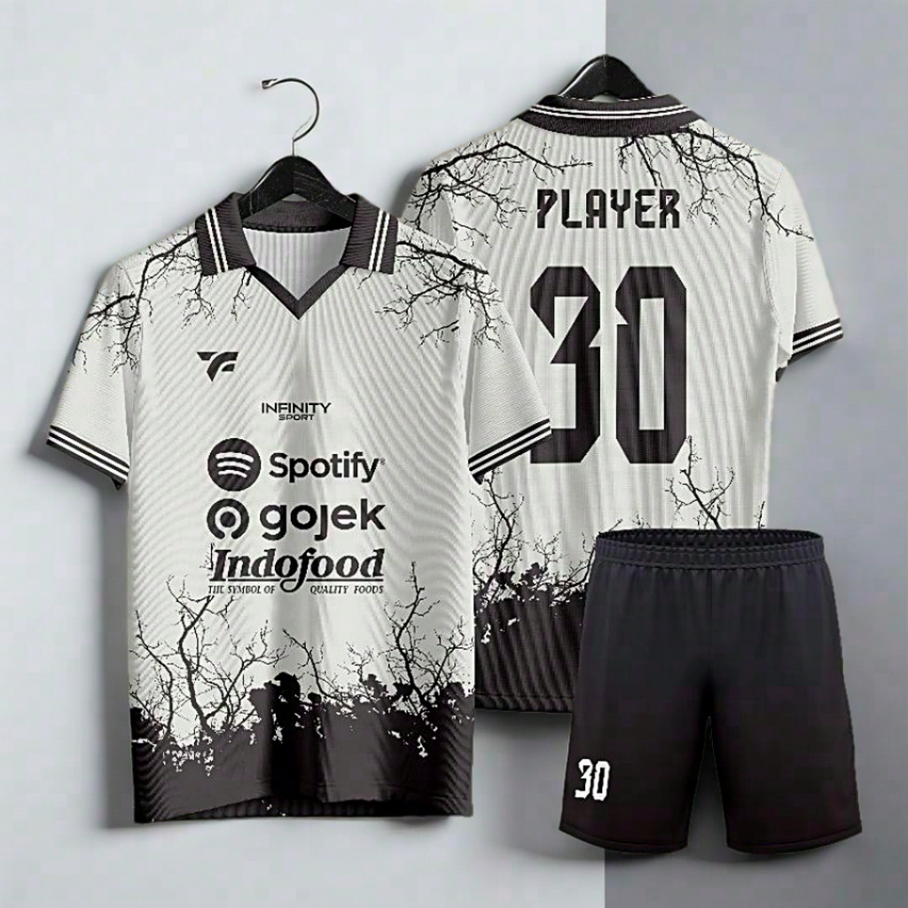 Jersey Futsal Bola Voli Custom Printing Fullprint Desain Bebas Bahan Dryfit