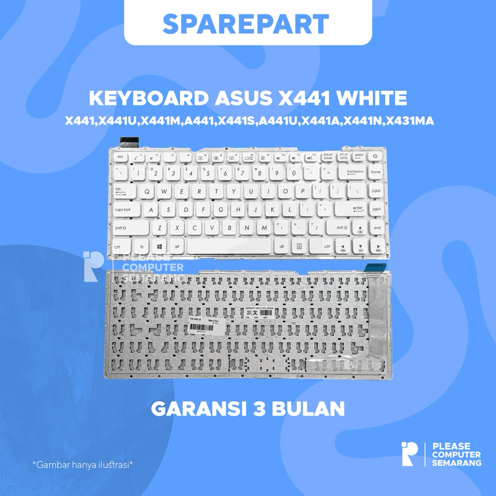 Keyboard Asus X441 Putih | X441U X441M X441
