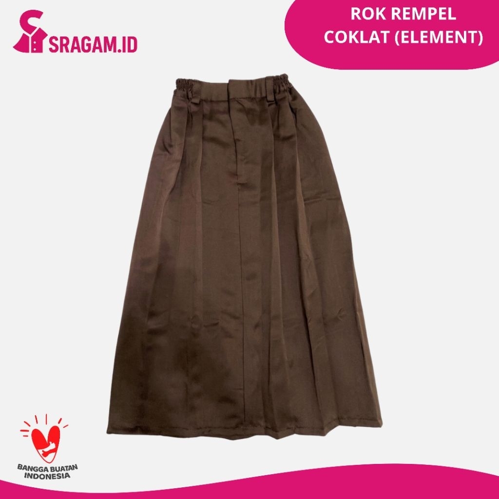 SRAGAM | Seragam Sekolah Rok Rempel Coklat Element SD SMP SMA