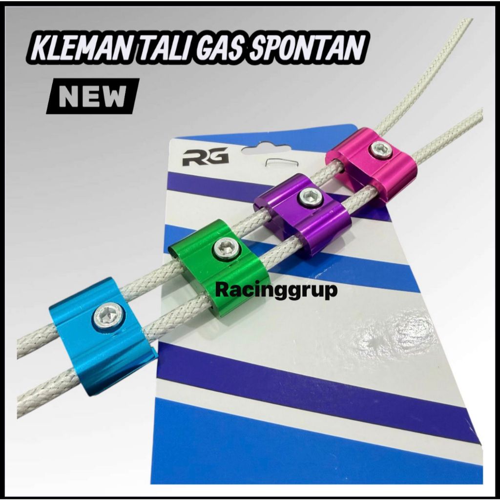 ￼RG Kleman Selang Gas / breket Kabel Gas model aktif / Gembok Tali gas spontan 2 kabel LMV_MOTOR