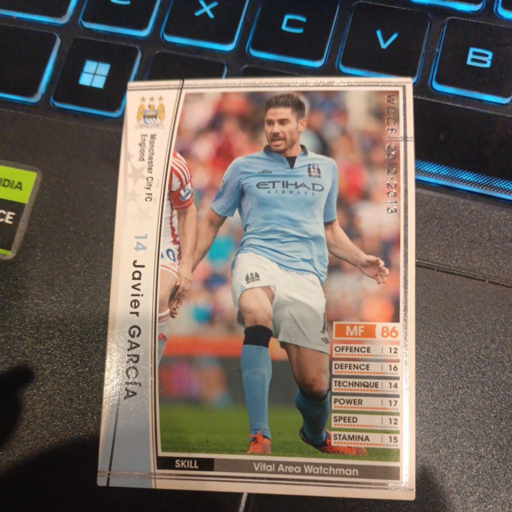 kartu bola panini wccf 2012/2013 Manchester City