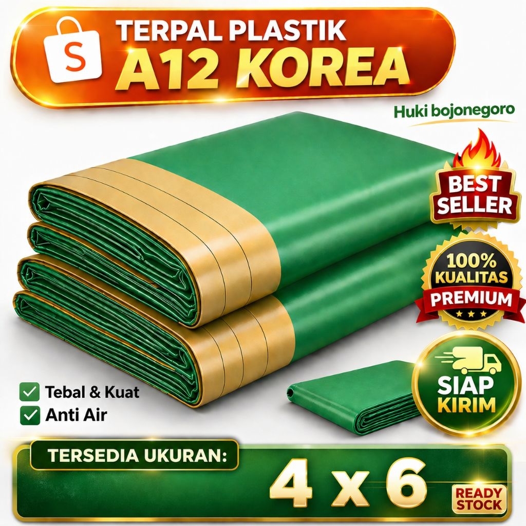 Terpal plastik A12 Korea terpal tenda terpal tebal terpal anti air terpal murah terpal anti rembes