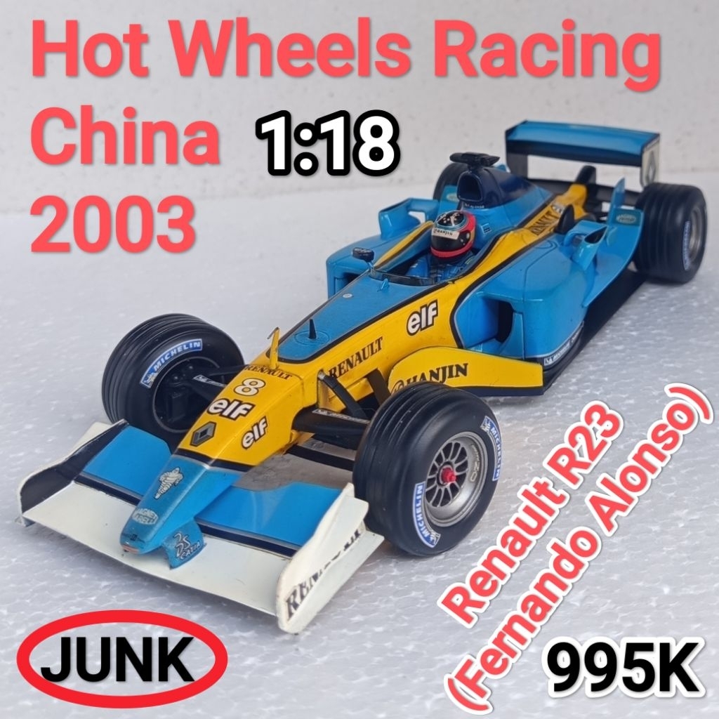 Hot Wheels Racing Skala 18 Renault R23 Fernando Alonso Loose Junk
