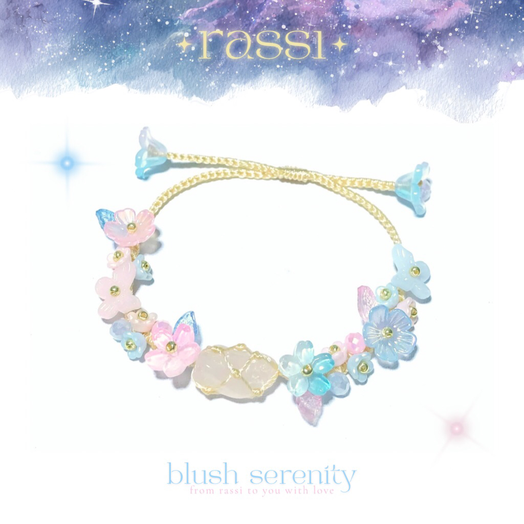 from rassi gelang batu alam rose quartz blush serenity