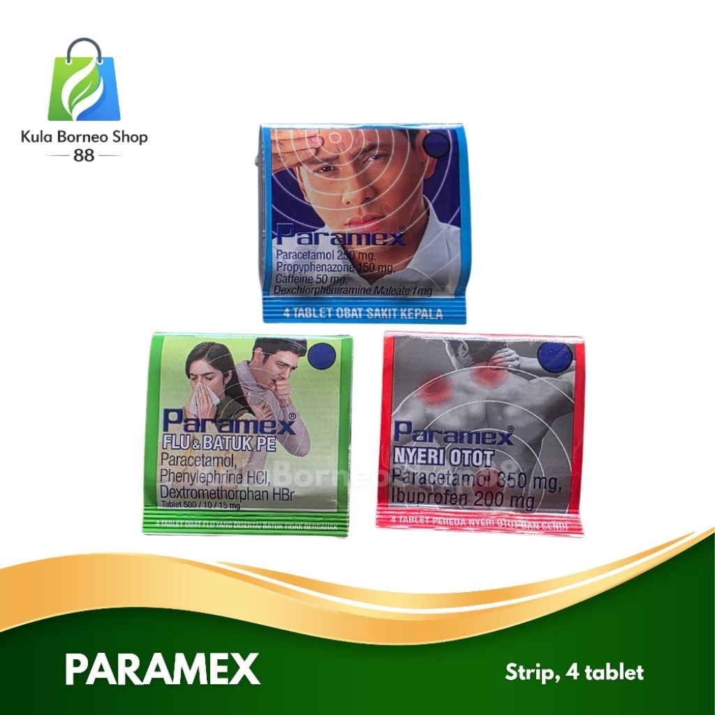 Paramex Sakit Kepala/ Paramex PE Hijau/ Paramex Nyeri Otot