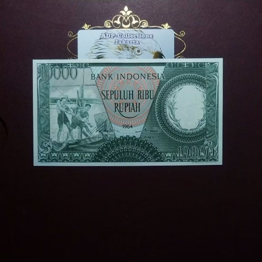 Uang Kuno 10000 Pekerja Hijau