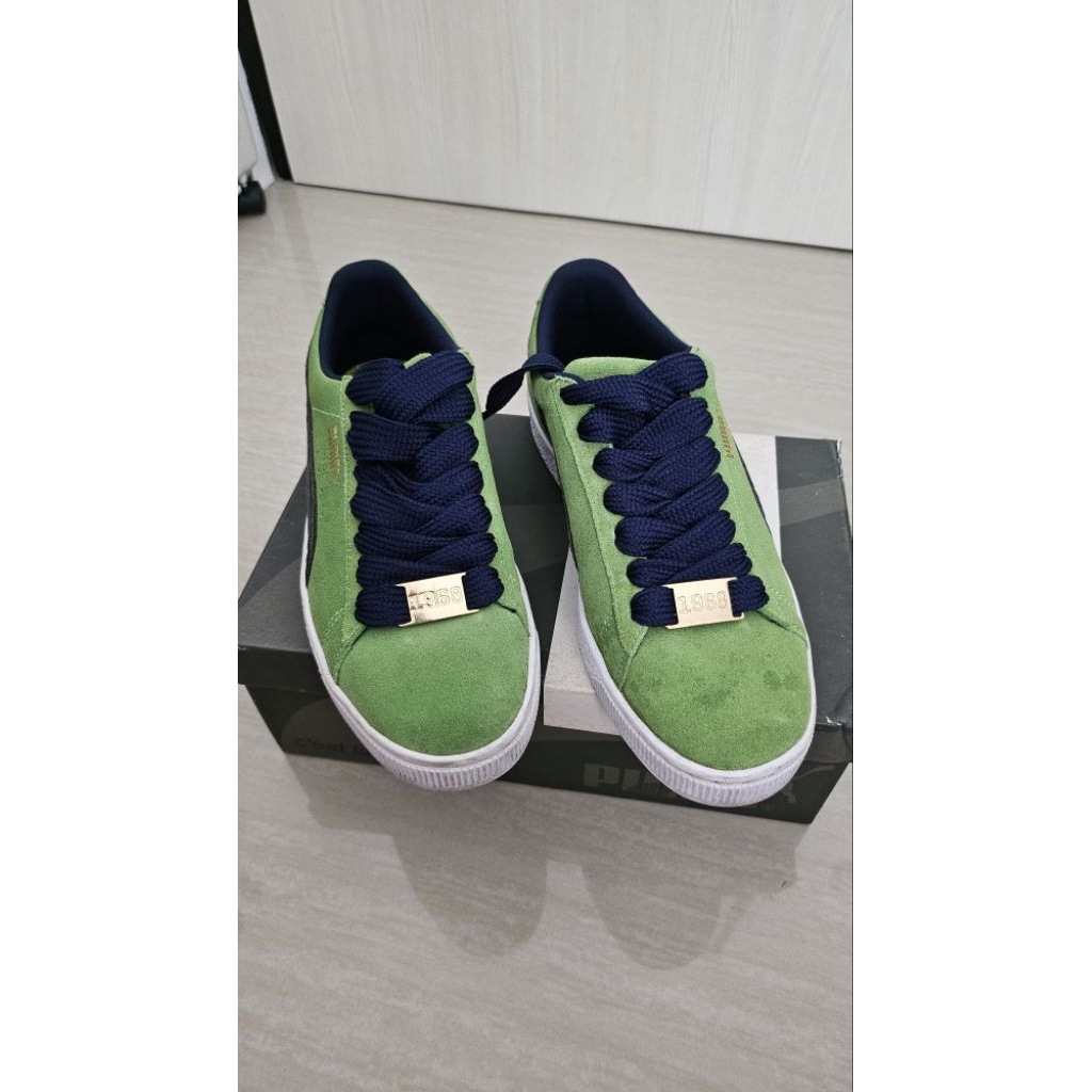 PRELOVED - PUMA SUEDE - FOREST GREEN - SIZE 41