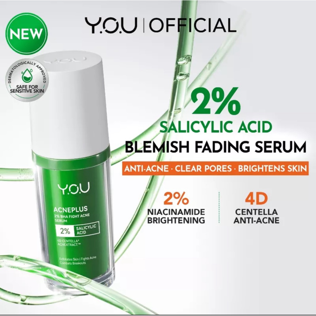 Acneplus BHA Acnefight Serum - Perawatan Jerawat dan Bekas Jerawat, Kulit Kering