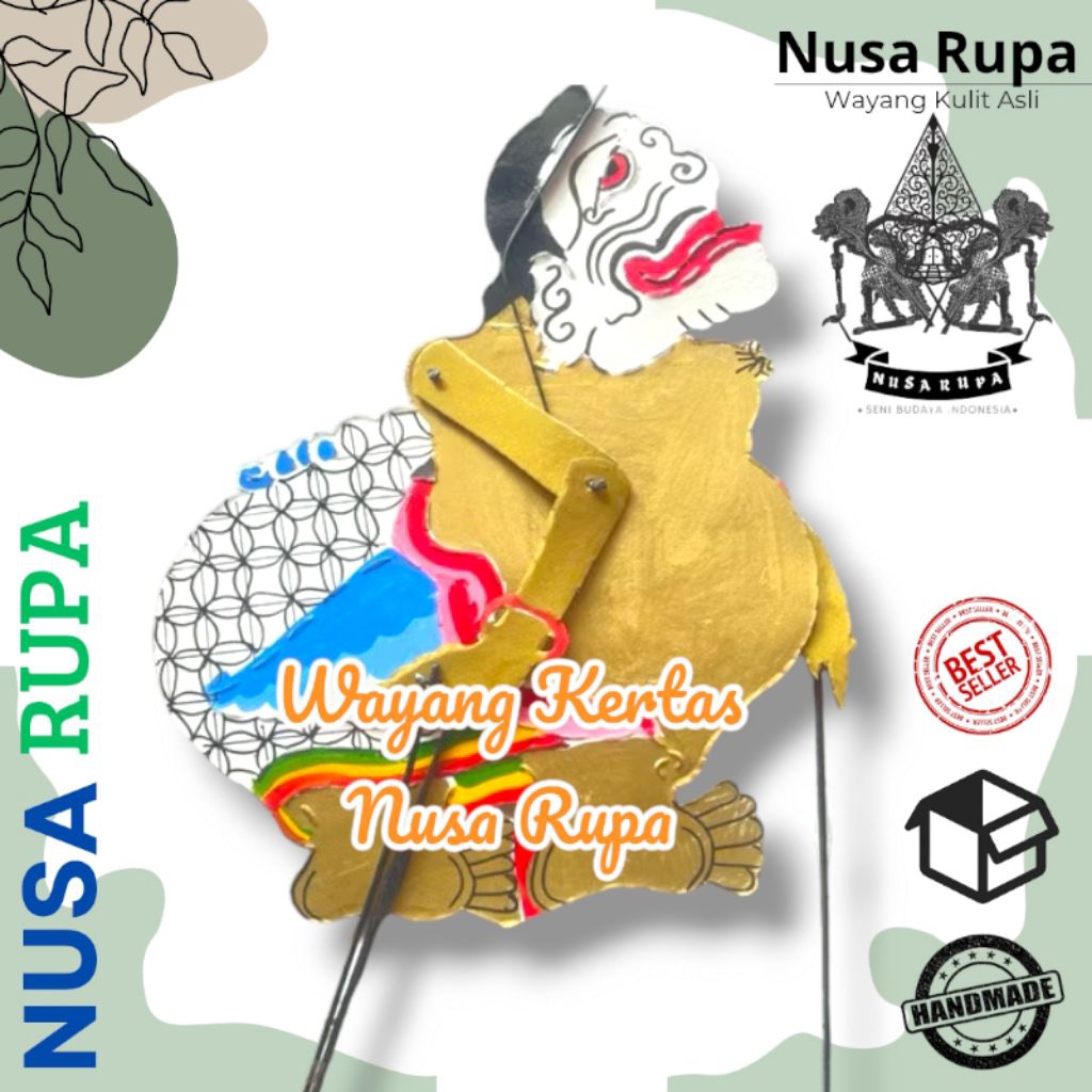 Wayang Kertas Semar Gareng Petruk Bagong Kualitas Bagus