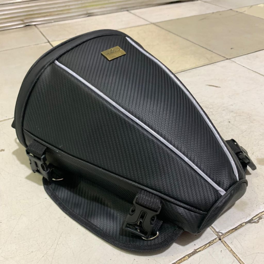 riding bag tas jok belakang motor waterproof anti air harian touring pull carbon