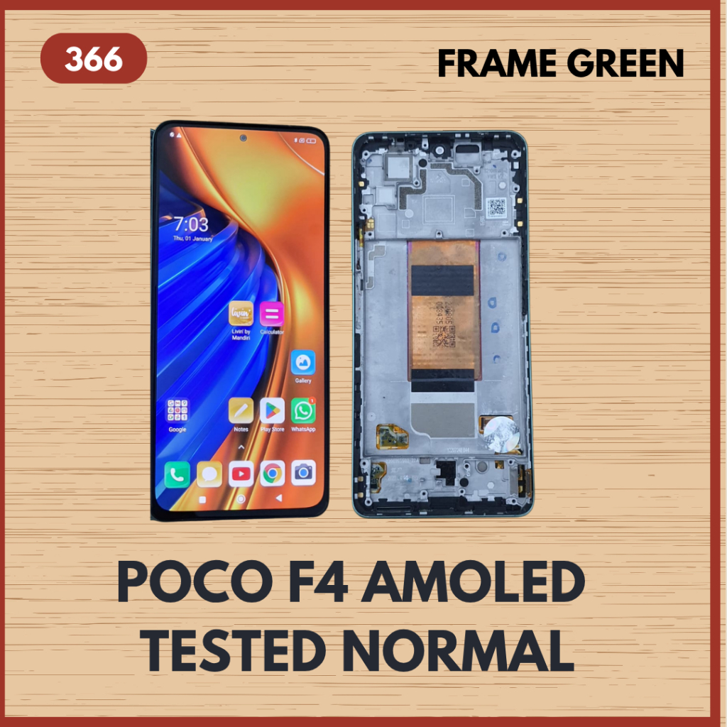 LCD FRAME AMOLED XIAOMI POCO F4 5G ORIGINAL COPOTAN