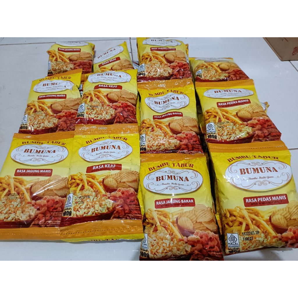 bumbu tabur rasa jagung bakar, keju ,pedas manis,jagung bakar manis bumbu multi guna