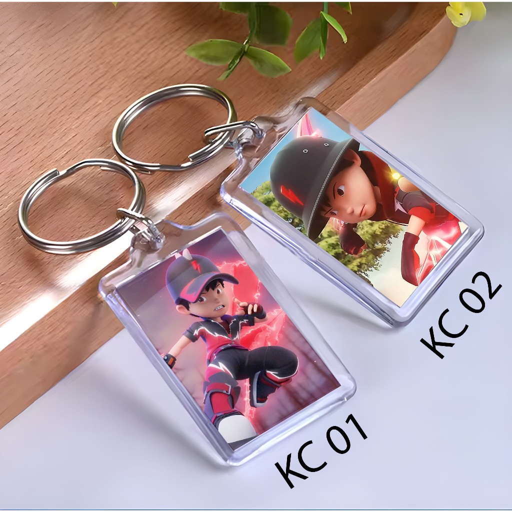 Keychain boboiboy halilintar - Ganci boboiboy - Gantungan Kunci - boboiboy halilintar