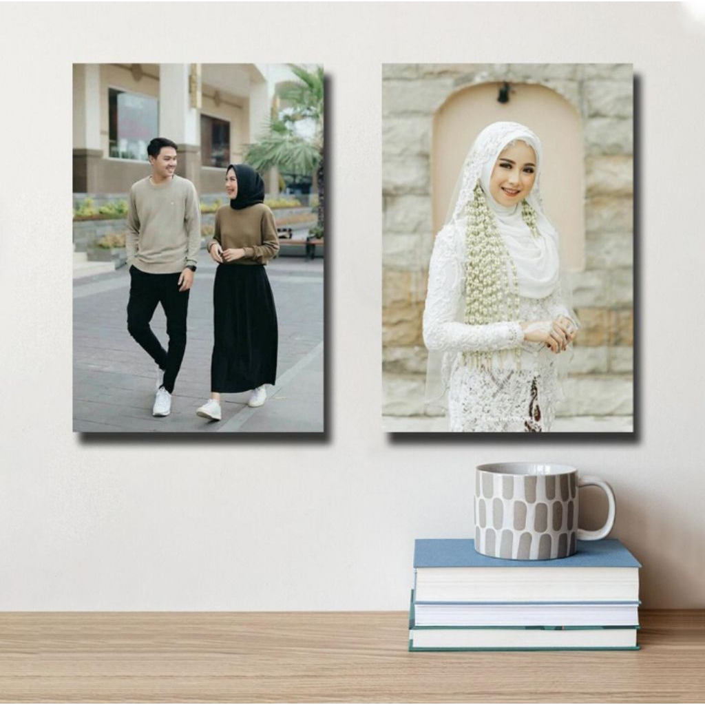 Cetak Foto + Bingkai (Media Papan Kayu Mdf)