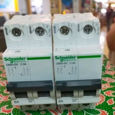 MCB SCHNEIDER DC 2P 6A C60H-DC C-6 SCHNEIDER