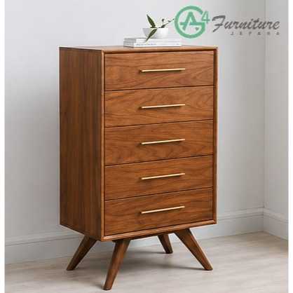 Lemari Drawer Eliza 5 Laci Susun Kayu Jati