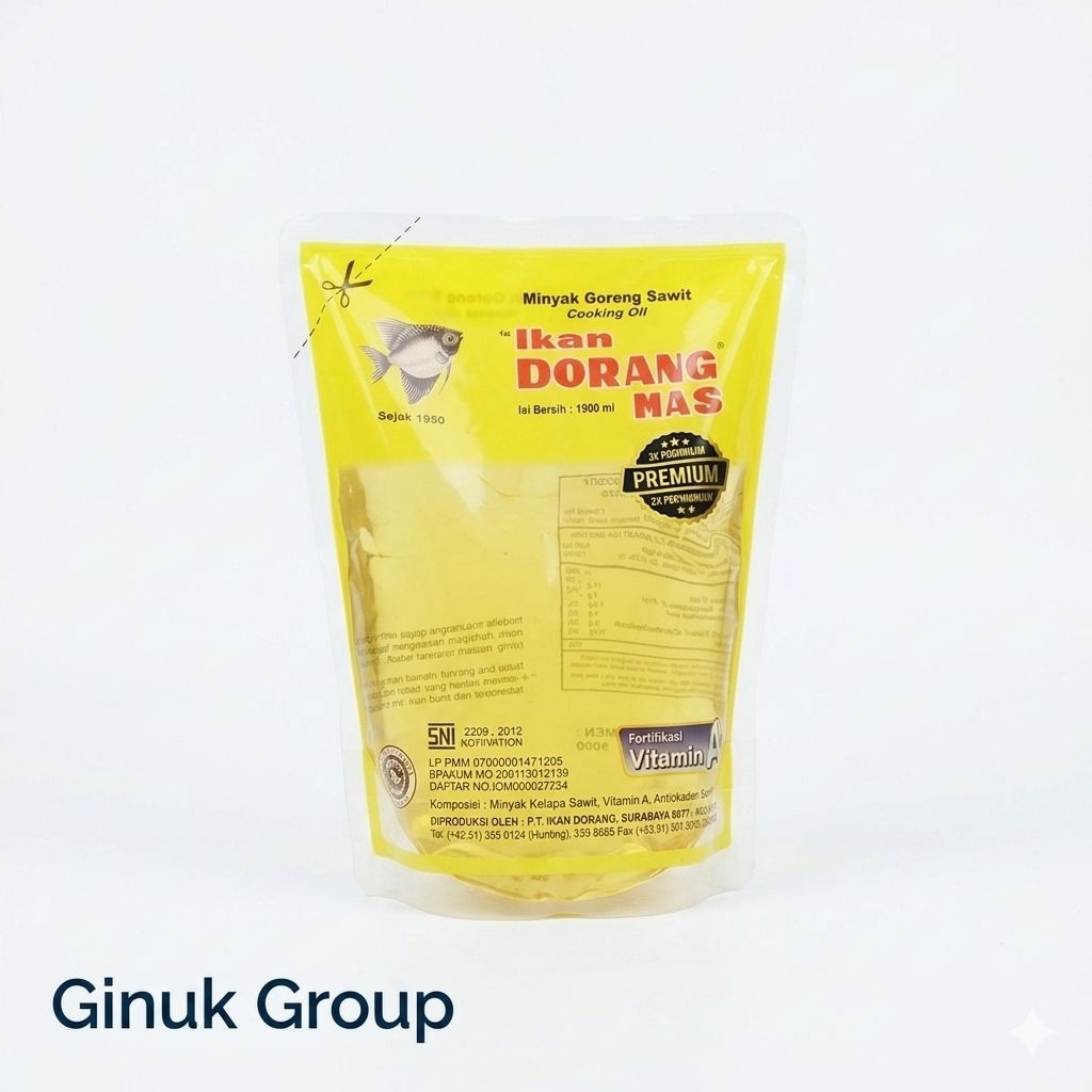 minyak goreng sawit premium ikan dorang mas 1900ml