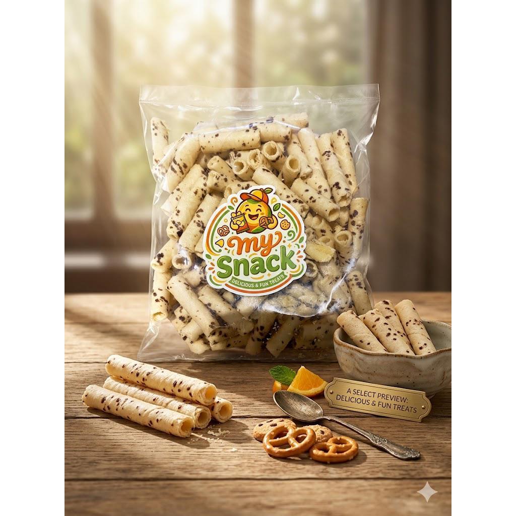 Wafer Stik Rasa Vanilla Coklat