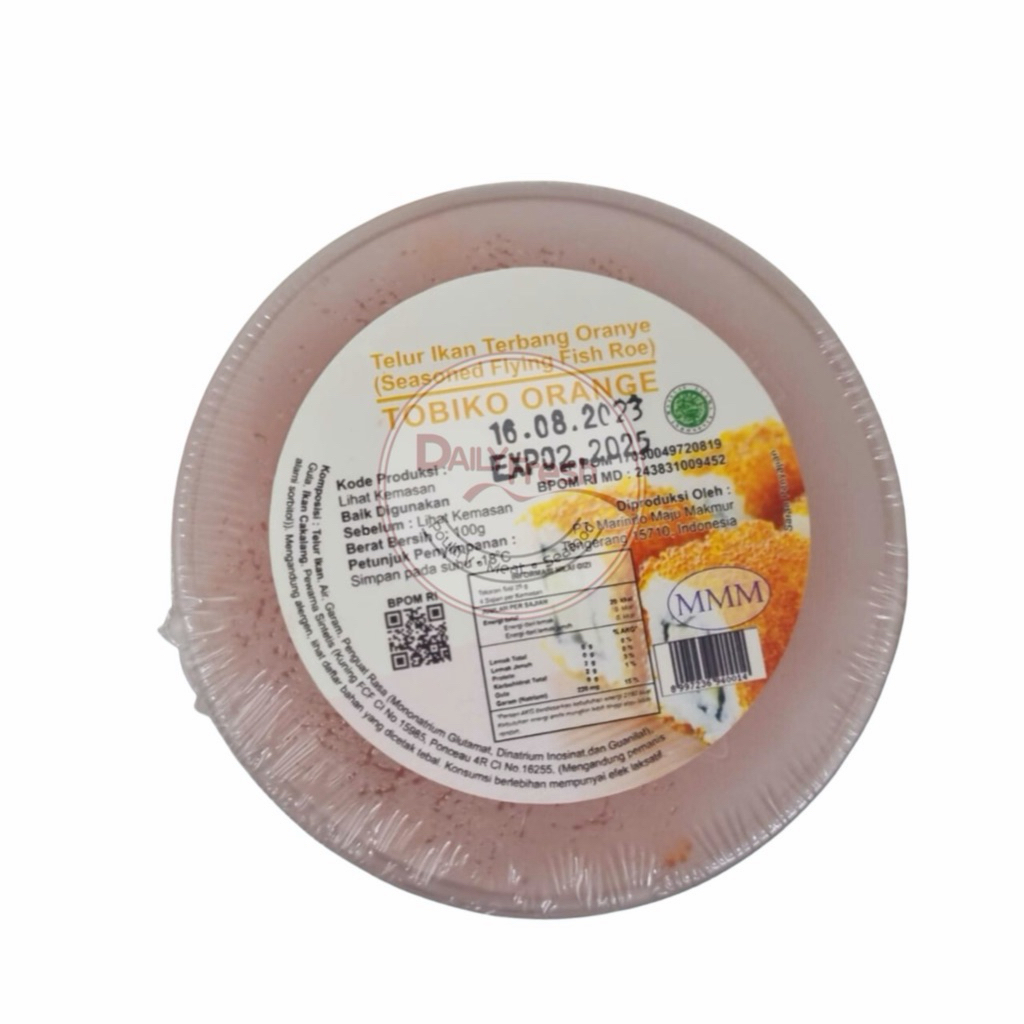 TOBIKO Orange Flying Fish Roe 100 Gram