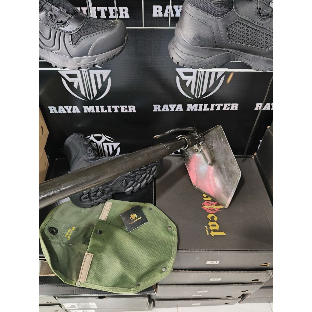 cangkul pick, cangkul portabel, cangkul lipat. cangkul jatah TNI