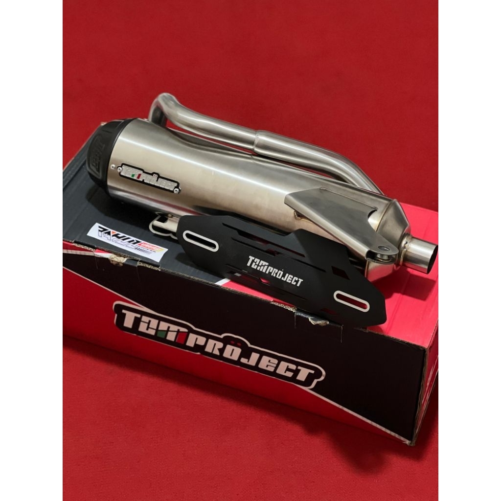 KNALPOT STANDAR RACING TZM SS PROJECT STENLIZ PEMAKAIAN PCX 160/VARIO 160