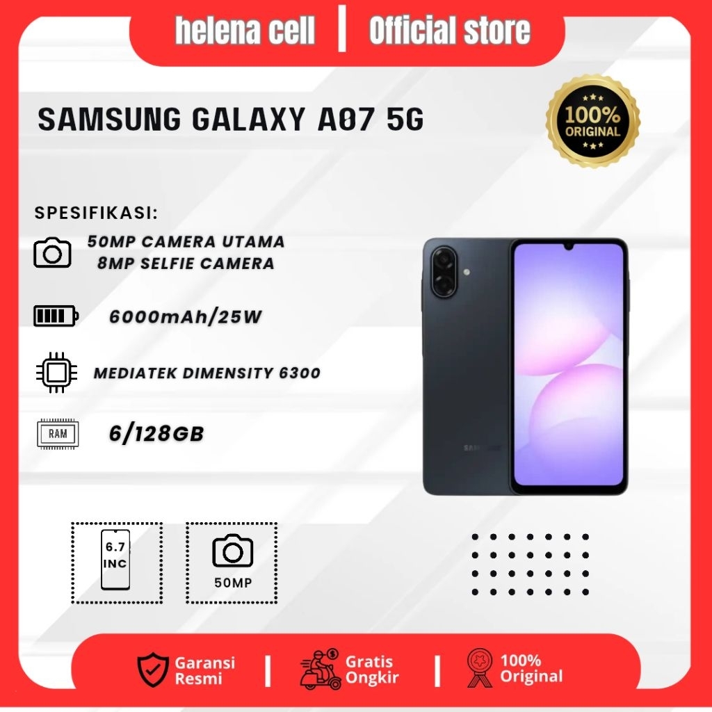 Samsung Galaxy A07 5G Ram 6/128GB