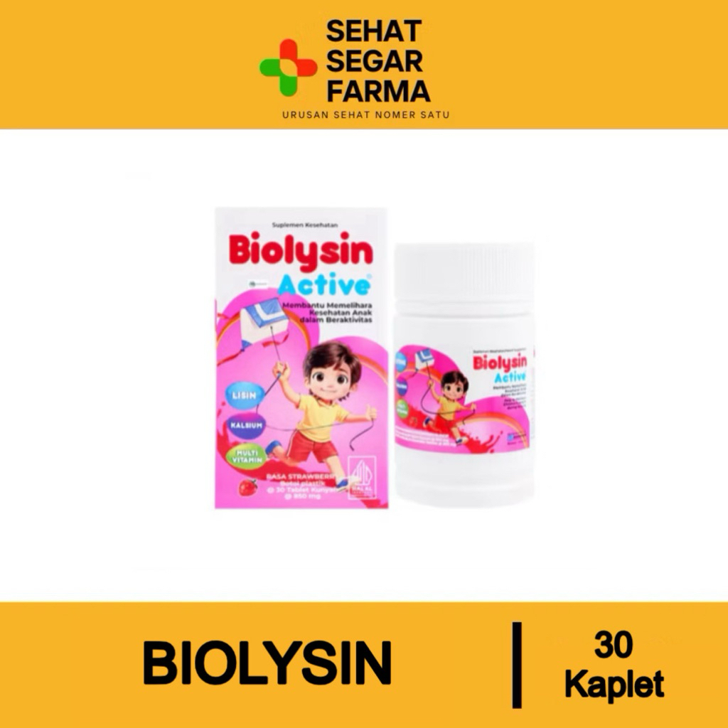 30 Tablet Kunyah Multivitamin Anak Rasa Strawberry